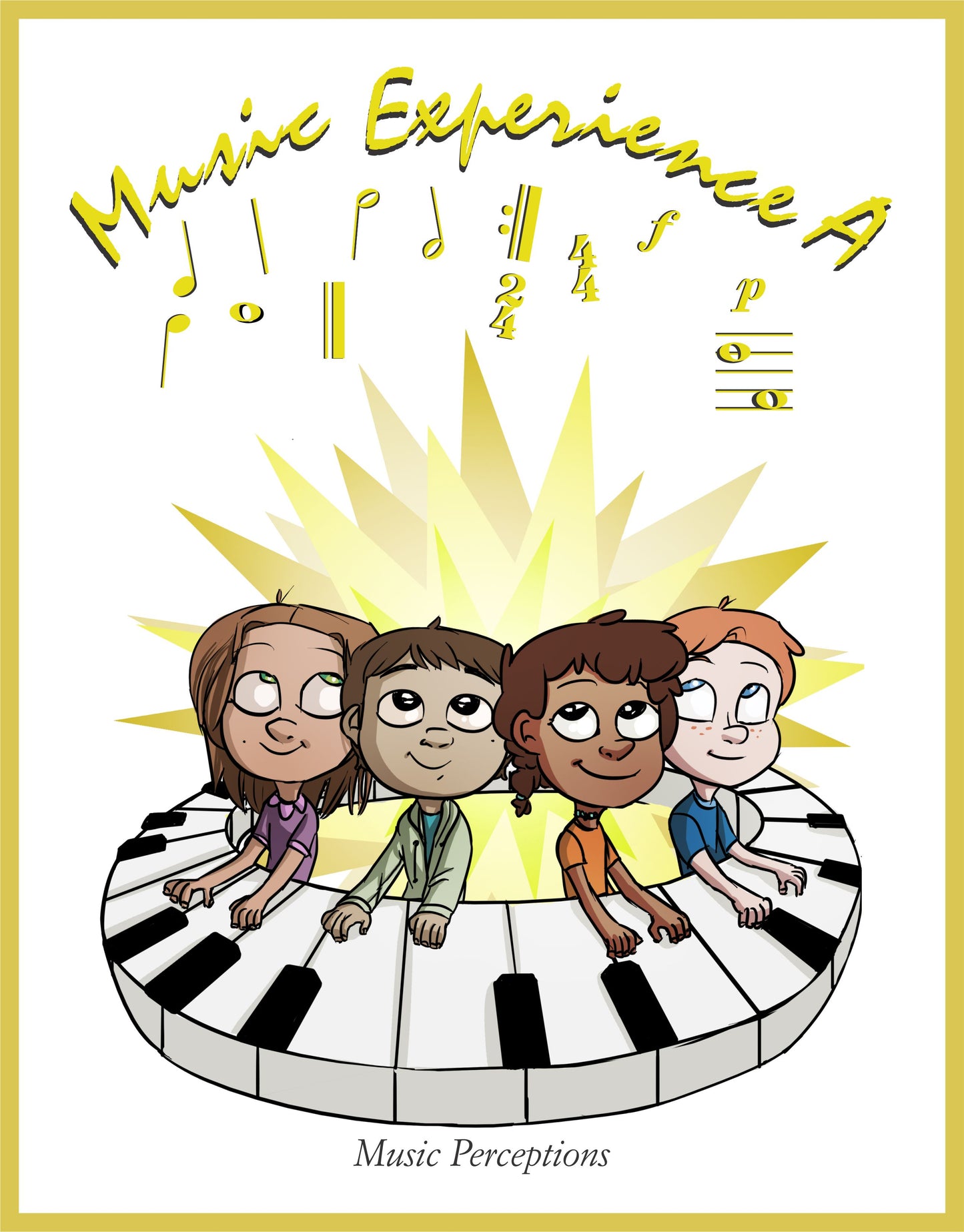 Maybe the Kitchen Sink was thrown in? Great for music camps, group or private study. They really help bridge gaps in learning. Spiral learning throughout. Look at the cover to know what is covered in the book. The Music Experience A book is written in pre-staff notation. Its intended user is aged 5-7. By LeAnn Halvorson and Karen Soderberg; Cover art by Val Halvorson