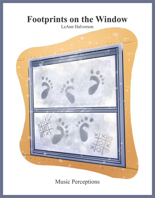 Footprints on the Window is an educational piano solo, written in D flat Major with a surprise key change to wholetone and a brief excursion to minor. Perfect for students needing more practice with different key signatures and a mysterious middle section makes it suitable for Halloween. The winter theme makes it versatile for multiple seasons. By LeAnn Halvorson