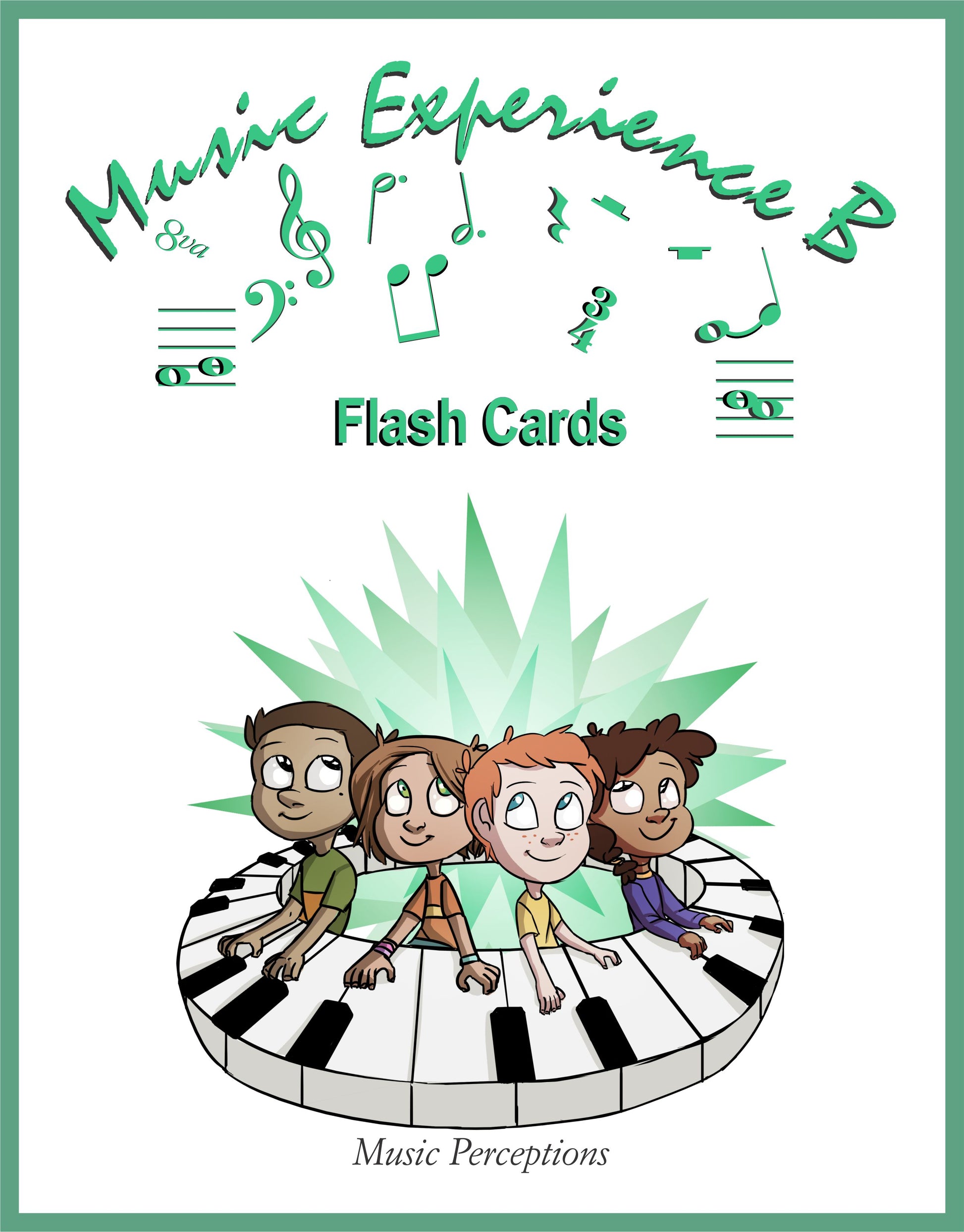 Great for camps, group or private study. They really help bridge gaps in learning. These flash cards are correlated to the Music Experience B book and include: Terms, Staff/Pre-Clef Melody Shape Cards 2nds-5ths and Rhythms. Its intended user is aged 7-9. Cards are business card sized and are printed on perforated business card stock. By LeAnn Halvorson Cover art by Val Halvorson Activities included