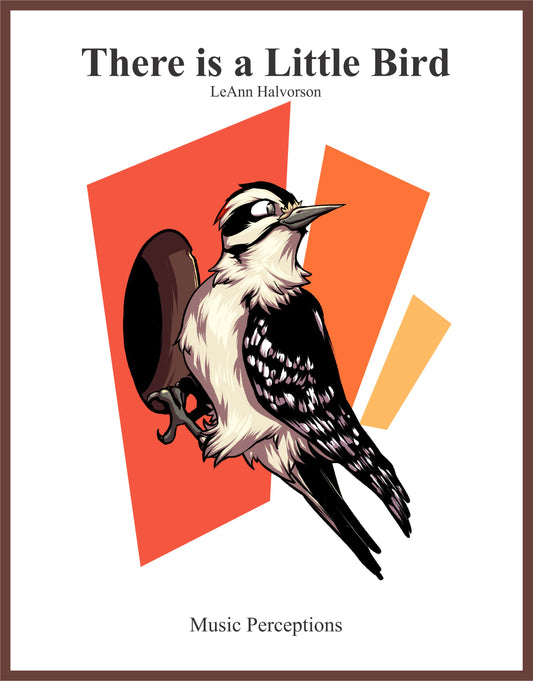 There is a Little Bird is an early intermediate level piano solo in D Major. Lyrics and rhythms are inspired by the woodpecker that likes my house instead of the trees. Students enjoy working on this piece to tell its story. By LeAnn Halvorson "This charming piano solo in D Major, inspired by the woodpecker, will delight students as they learn to tell the story of the little bird."